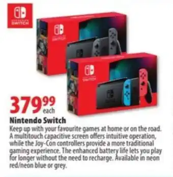 London Drugs Nintendo Switch offer