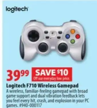 London Drugs Logitech F710 Wireless Gamepad offer