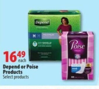 London Drugs Depend or Poise Products offer