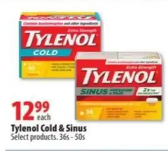 London Drugs Tylenol Cold & Sinus offer