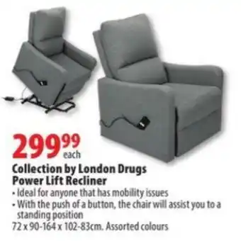 London Drugs Collection by London Drugs Power Lift Recliner offer