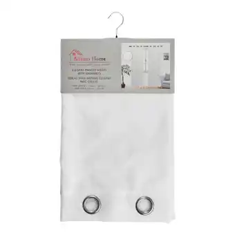 Giant Tiger Adamo Home Sheer Curtain Panel with Grommets, 84-in, White, 1-Pack offer