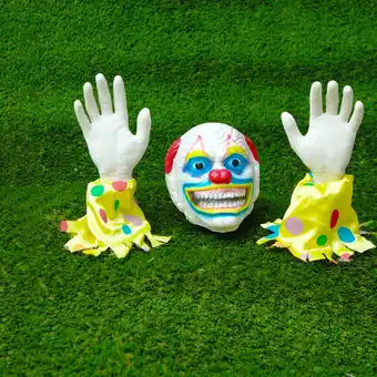 Giant Tiger Ground Breaker Clown Halloween Yard Decoration offer