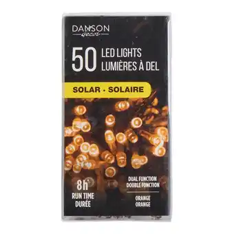 Giant Tiger 50 LED Orange Solar Lights offer