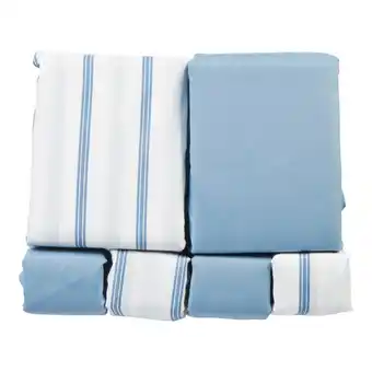Giant Tiger Queen Printed/Solid Sheet Set - 6pc. offer