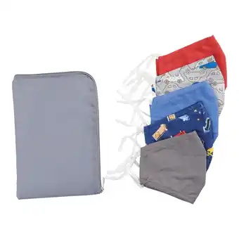 Giant Tiger Boys Cotton Facemask with Case - 5pc. offer