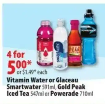 London Drugs Vitamin Water or Glaceau Smartwater offer