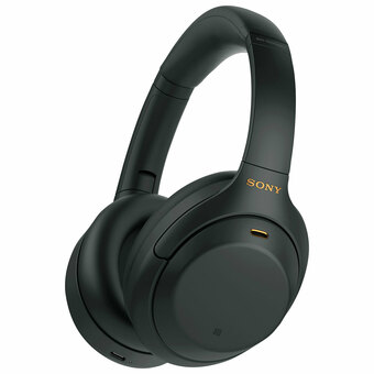 Best Buy Sony WH-1000XM4 Over-Ear Noise Cancelling Bluetooth Headphones - Black offer