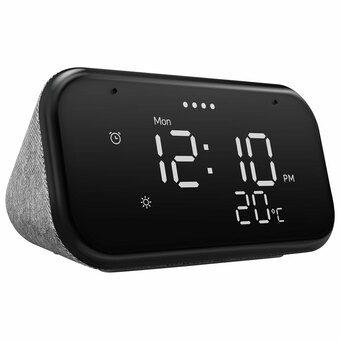 Best Buy Lenovo Smart Clock Essential With Google Assistant - Grey Cloth offer