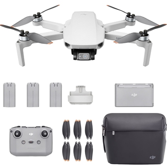 Best Buy DJI Mini 2 Quadcopter Drone Fly More Combo - Grey - Bilingual offer
