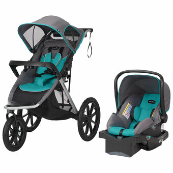 Best Buy Evenflo Victory Plus Jogging Stroller with LiteMax Infant Car Seat - Malibu offer