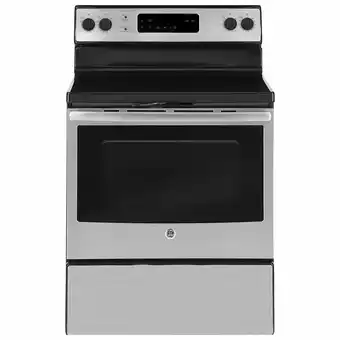 Best Buy GE 30" 5.0 Cu. Ft. Self-Clean Freestanding Electric Range (JCB630SKSS) - Stainless Steel offer