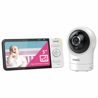 Best Buy VTech 5" Wi-Fi Video Baby Monitor w/ Night Vision & 2 Way Communication & Pan/Tilt (RM5764HD) offer