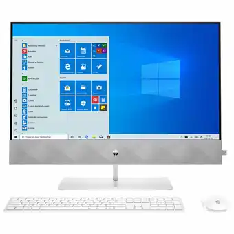 Best Buy HP Pavilion 27" All-in-One PC - White (Intel Core i5-10400T/512GB SSD/16GB RAM/Windows 10) - En offer