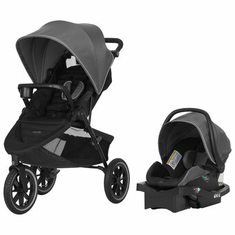 Best Buy Evenflo Folio3 Stroll & Jog Travel System with LiteMax 35 Infant Car Seat - Avenue offer