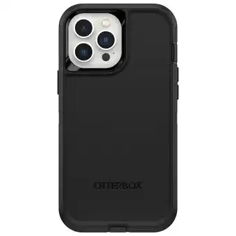 Best Buy OtterBox Defender Fitted Hard Shell Case for iPhone 13 Pro Max/12 Pro Max - Black offer