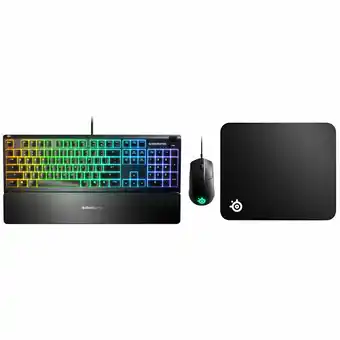 Best Buy SteelSeries Level Up Gaming Bundle with Keyboard, Mouse & Mousepad offer