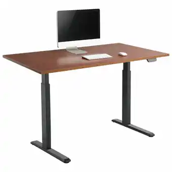 Best Buy Tyger Claw 47" Height Adjustable Standing Desk - Mahogany offer