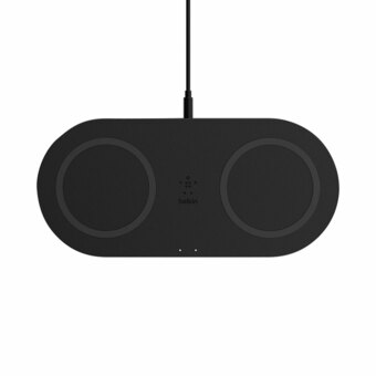 Best Buy Belkin BOOST CHARGE 10W Qi Dual Wireless Charging Pad - Black offer