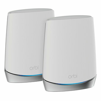 Best Buy NETGEAR Orbi 8-Stream Tri-Band AX4200 Whole Home Mesh Wi-Fi 6 System (RBK752-100CNS) - 2 Pack offer