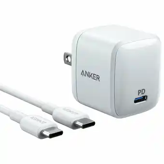 Best Buy Anker PowerPort Atom PD 30W USB-C Wall Charger with USB-C/USB-C Cable (B2017J23-5) offer