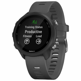 Best Buy Garmin Forerunner 245 30mm GPS Watch with Heart Rate Monitor - Large - Slate Grey offer