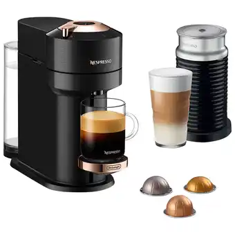 Best Buy Nespresso Vertuo Next Premium Coffee & Espresso Machine by De'Longhi with Aeroccino - Black Rose Gold offer