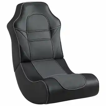 Best Buy LHD Elite Ergonomic Faux Leather Rocker Gaming Chair - Grey/Black offer