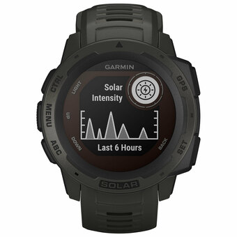 Best Buy Garmin Instinct Solar GPS Watch with Heart Rate Monitor - Graphite offer