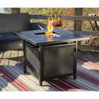 Best Buy Paramount Noah Propane/Natural Gas Square Fire Pit Table - 25,000 BTU offer