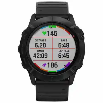 Best Buy Garmin fenix 6X Pro 51mm Multisport GPS Watch with Heart Rate Monitor - Black offer