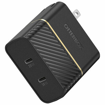 Best Buy OtterBox Fast Charge 50W Dual USB-C Wall Charger (78-52693) - Black offer