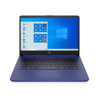 Best Buy HP 14" Touchscreen Laptop with AMD 3020e 1.2GHz 64GB eMMC 4GB RAM Window10S - Blue - Refurbished offer