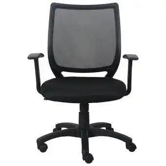 Best Buy Brassex August Ergonomic Mid-Back Mesh Office Chair - Black offer