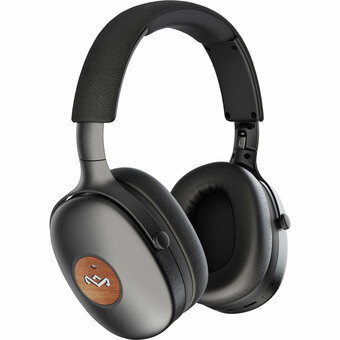 Best Buy House of Marley Positive Vibration XL Over-Ear Noise Cancelling Bluetooth Headphone - Black offer