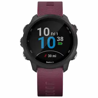 Best Buy Garmin Forerunner 245 30mm GPS Watch with Heart Rate Monitor - Large - Berry offer