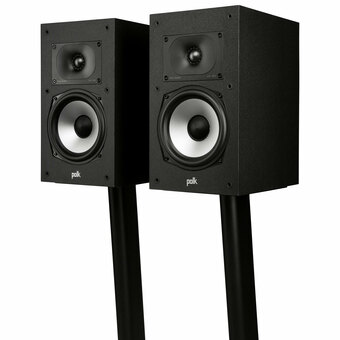 Best Buy Polk Audio Monitor XT20 200-Watt Bookshelf Speaker - Pair - Midnight Black offer