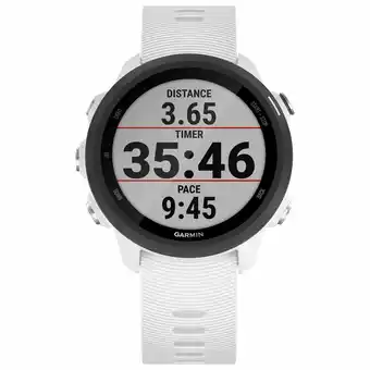 Best Buy Garmin Forerunner 245 Music 30mm GPS Watch with Heart Rate Monitor - Large - White offer
