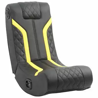 Best Buy X-Rocker Lux 2.1 Bluetooth Floor Rocker Gaming Chair with Built-in Speakers - Yellow offer