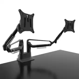 Best Buy Kanto DMS2000 Dual-Monitor Desktop Mount for 17-inch to 32-inch Displays, Black offer