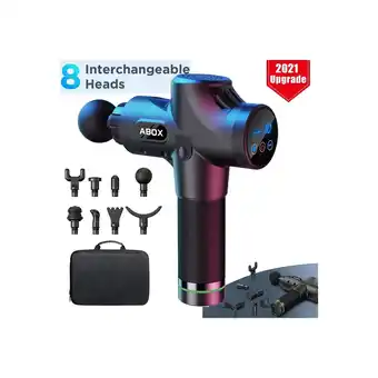 Best Buy Professional Deep Muscle Therapy Massage Gun, ABOX Professional Deep Tissue Portable Massager with 30 Speed Levels offer