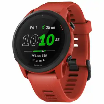 Best Buy Garmin Forerunner 745 GPS Watch with Heart Rate Monitor - Large - Magma Red offer