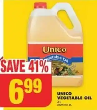 No Frills Unico vegetable oil offer