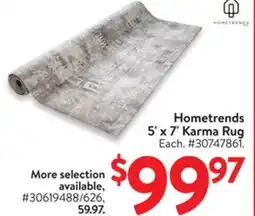 Walmart Hometrends 5' x 7' Karma Rug offer