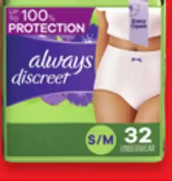 Walmart Always Discreet Underwear offer