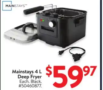 Walmart Mainstays 4 L Deep Fryer offer