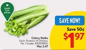 Walmart Celery Stalks offer