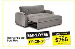 Leon's Reena Pop up Sofa Bed - Grey offer