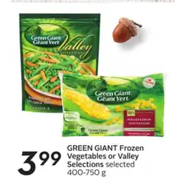 Sobeys GREEN GIANT Frozen Vegetables or Valley Selections offer
