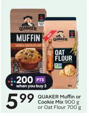 Sobeys QUAKER Muffin or Cookie Mix offer